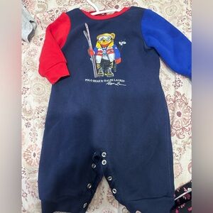 Polo by Ralph Lauren Kids One Piece - Navy, Red, Blue Bear Design